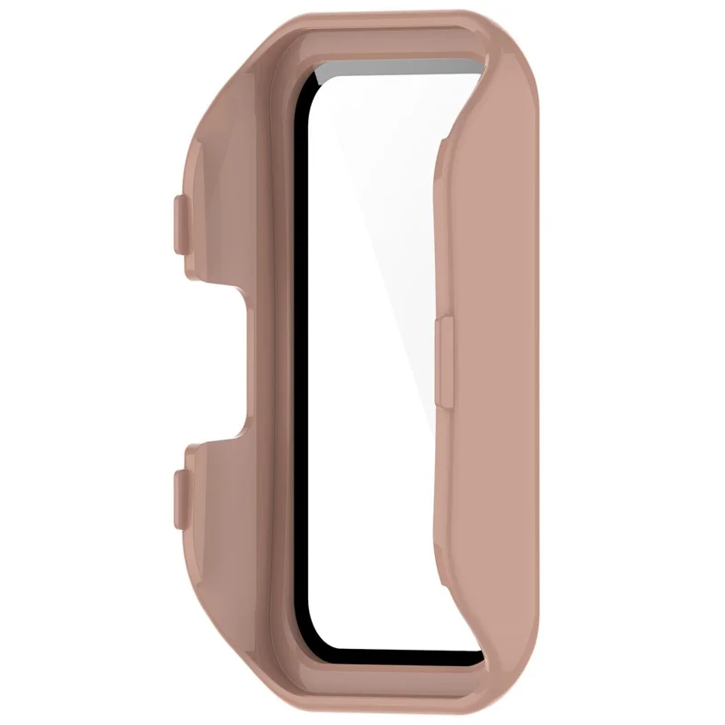 For Huawei Band 8 / Band 8 NFC / Band 9 / Band 9 NFC All Around Hard PC Watch Case Cover with HD Tempered Glass Film - Pink