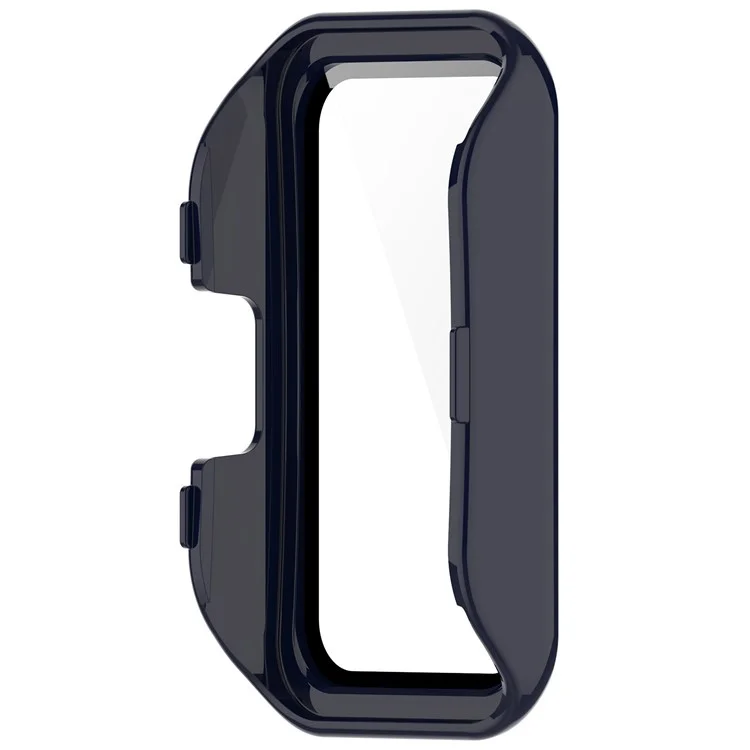 For Huawei Band 8 / Band 8 NFC / Band 9 / Band 9 NFC All Around Hard PC Watch Case Cover with HD Tempered Glass Film - Ink Blue