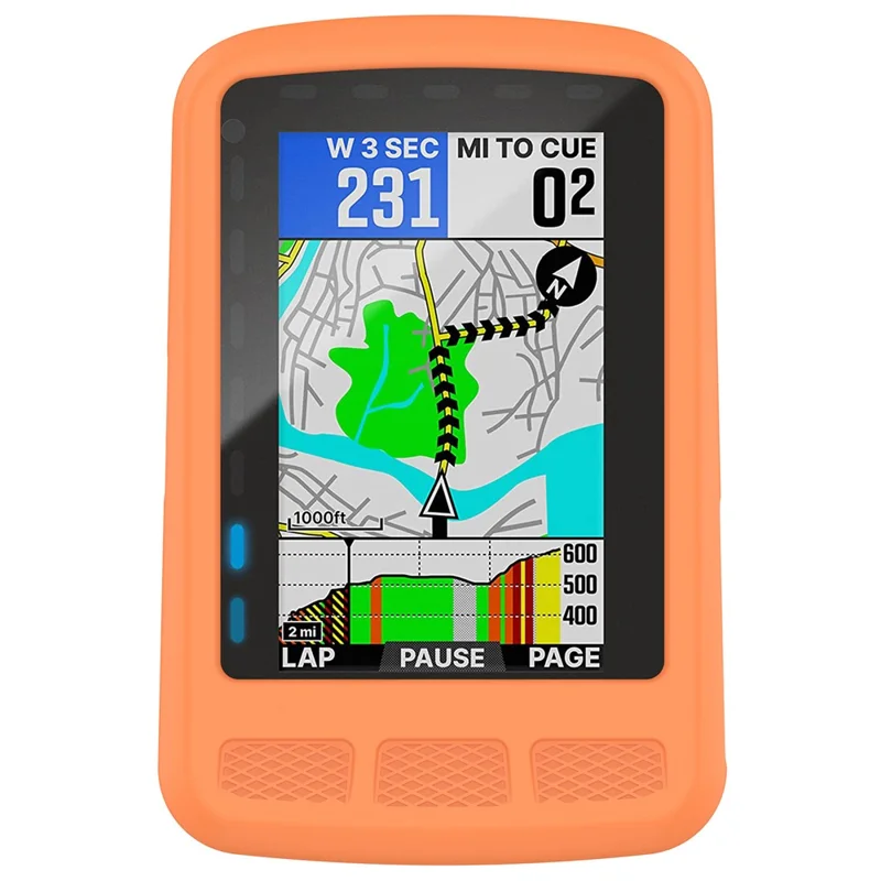 WFCC4 Silicone Case for Wahoo Element Roam Protective Cover Case Lightweight Cycling Accessories - Orange