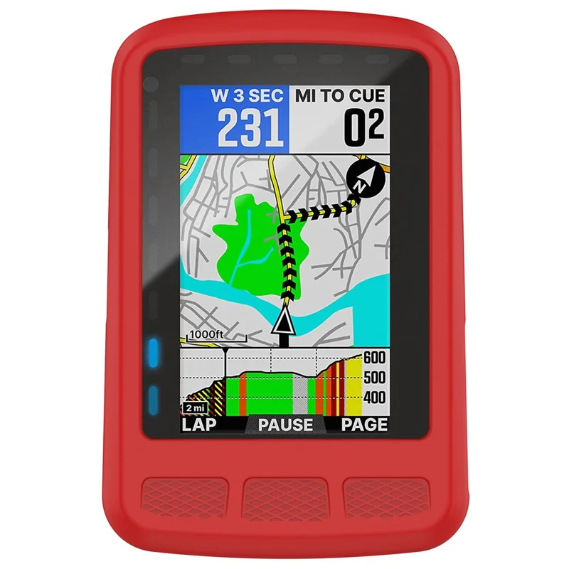 WFCC4 Silicone Case for Wahoo Element Roam Protective Cover Case Lightweight Cycling Accessories - Red