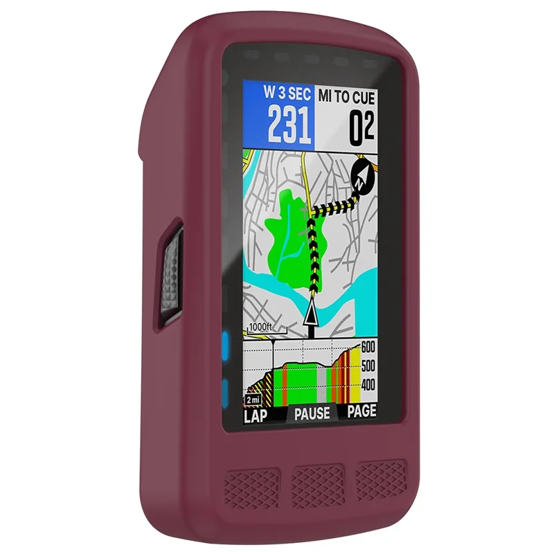 WFCC4 Silicone Case for Wahoo Element Roam Protective Cover Case Lightweight Cycling Accessories - Wine Red