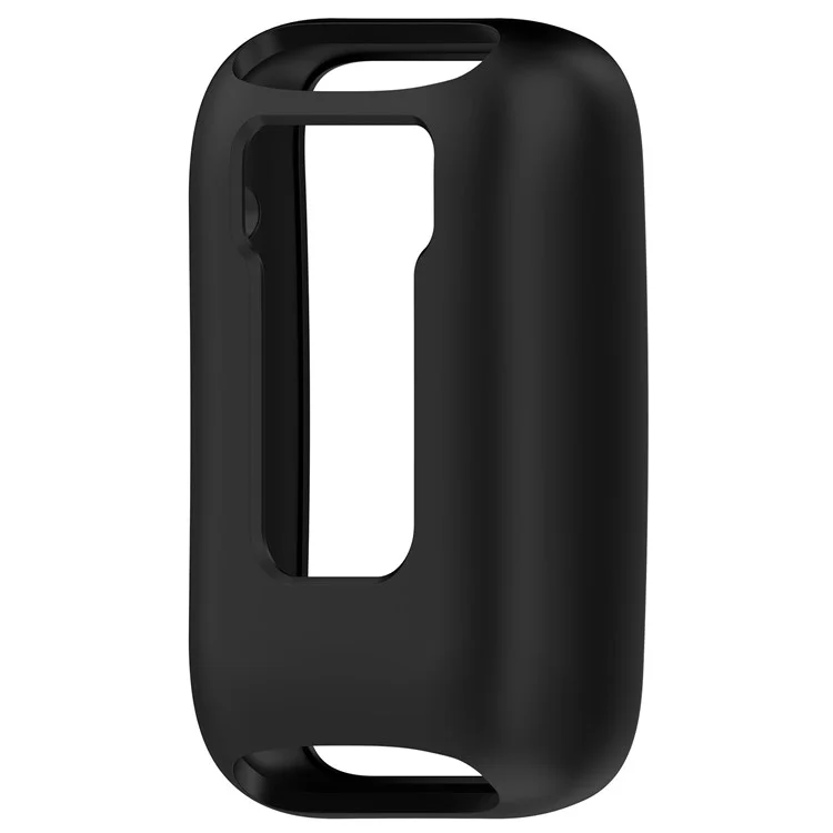 For Xiaomi Mi Band 7 Pro Silicone Case Smart Watch Protective Cover Half Hollow Watch Case - Black