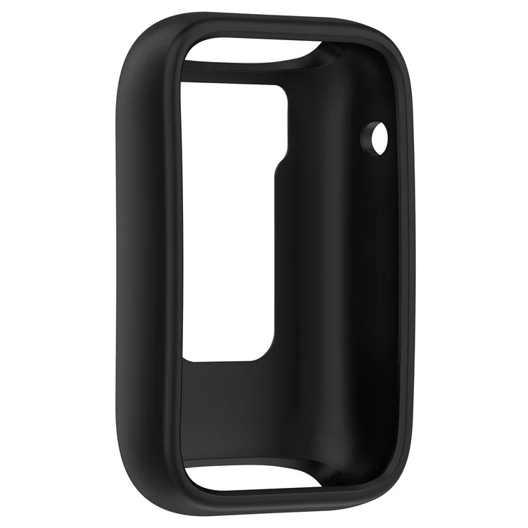 For Xiaomi Mi Band 7 Pro Silicone Case Smart Watch Protective Cover Half Hollow Watch Case - Black