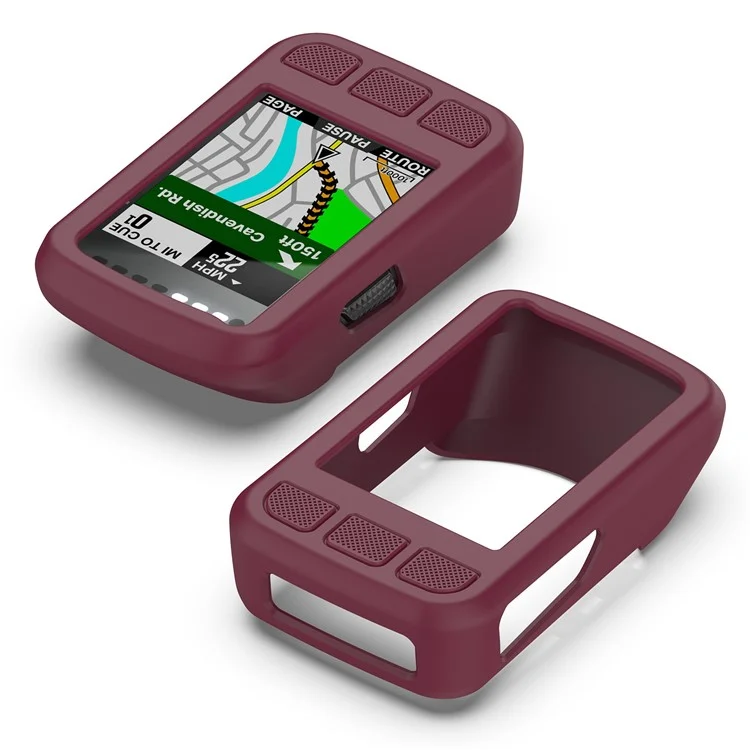 WFCC5 Protective Case for Wahoo Elemnt Bolt V2 Silicone Cover Lightweight Cycling Accessories - Wine Red