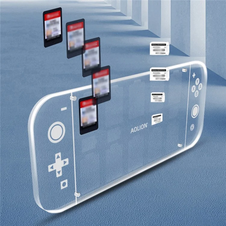 AOLION ALNS208301 Game Card Holder for Nintendo Switch Memory Cards Acrylic Storage Box
