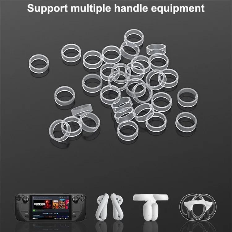 AOLION WG-014004 4Pcs Cubierta de Silicona para Joystick de Steam Deck Game Controller Anillo Protector