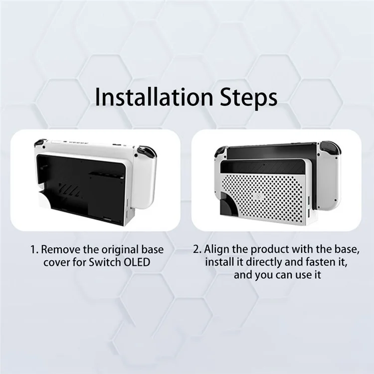 AOLION AL-N1029 Aleta de refrigeración para accesorios de reemplazo de la base de Nintendo Switch OLED - Negro