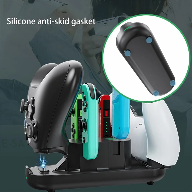 AOLION ALP5001 For Nintendo Switch OLED Game Controller Charger Stand Charging Dock Station Display Holder