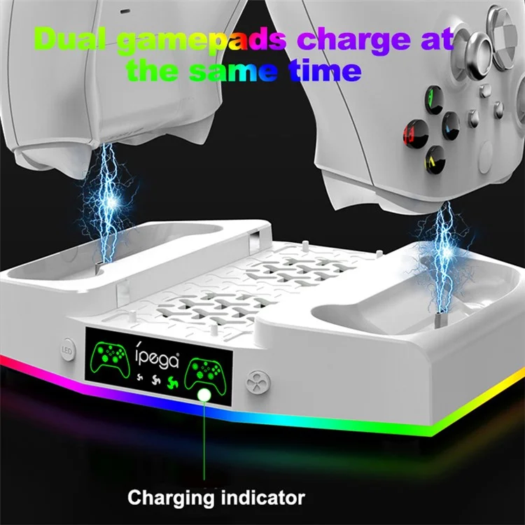 IPEGA PG-XBS011S For Xbox Series S Cooling Fan Base Game Console Charger with 2 USB Ports