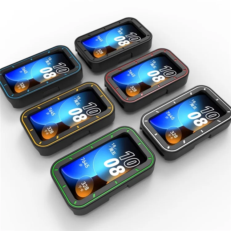 Per Huawei Band 8 / Band 8 NFC / Band 9 / Band 9 NFC TPU Watch Case Anti-Collision Smartwatch Protection Frame - Rosso