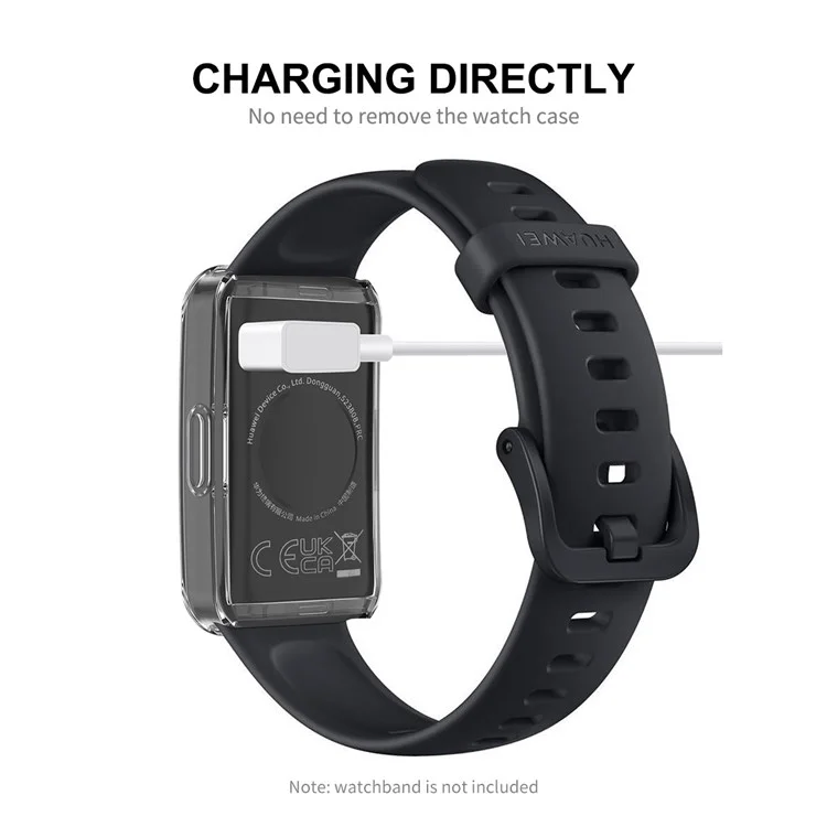 ENKAY HAT PRINCE for Huawei Band 8 / Band 8 NFC / Band 9 / Band 9 NFC TPU Watch Case Full Protection Clear Cover with Screen Protector