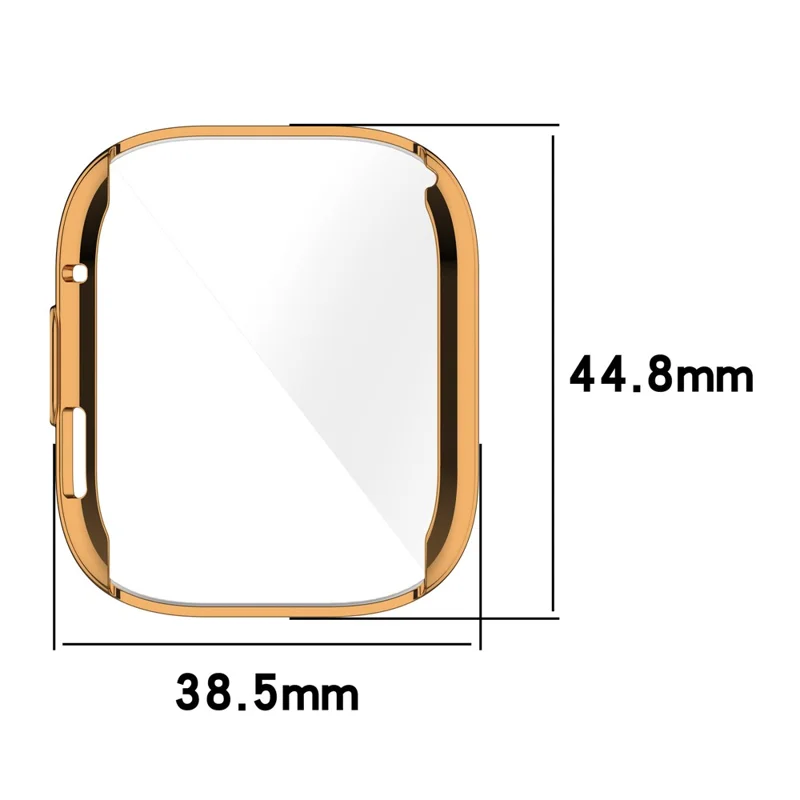 For Xiaomi Redmi Watch 3 Active / Watch 3 Lite Electroplating TPU Anti-drop Cover Full Coverage Watch Case - Pink