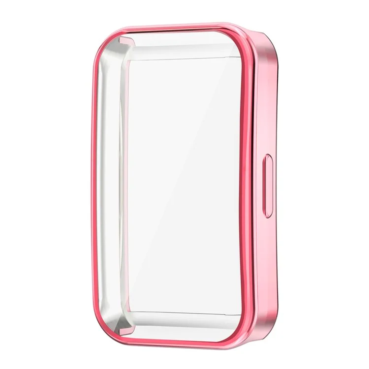 Для Huawei Band 8 / Band 8 NFC / Band 9 / Band 9 NFC Electroplated TPU Watch Case Full Coverage Anti-Drop Cover - Pink