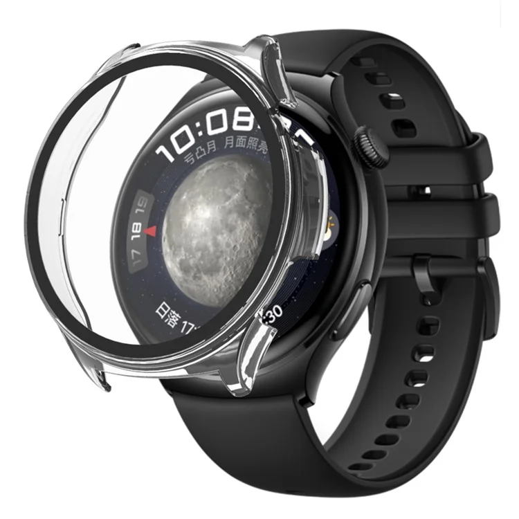 Pour Huawei Watch 4 - Étui de protection en PC dur + Protecteur d'écran en verre trempé HD - Transparent