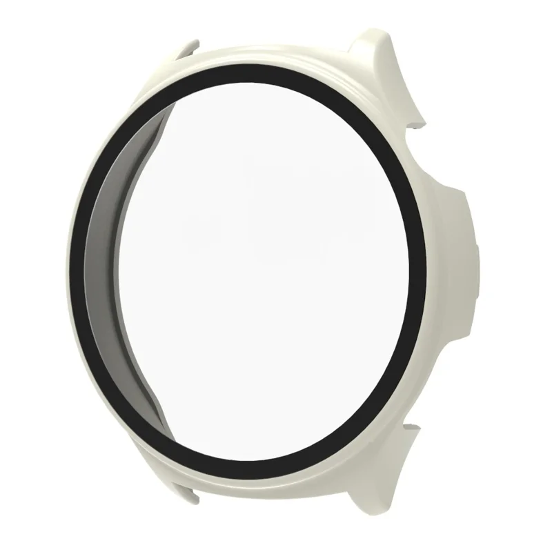 For Huawei Watch 4 Hard PC Protective Case + HD Tempered Glass Screen Protector - White