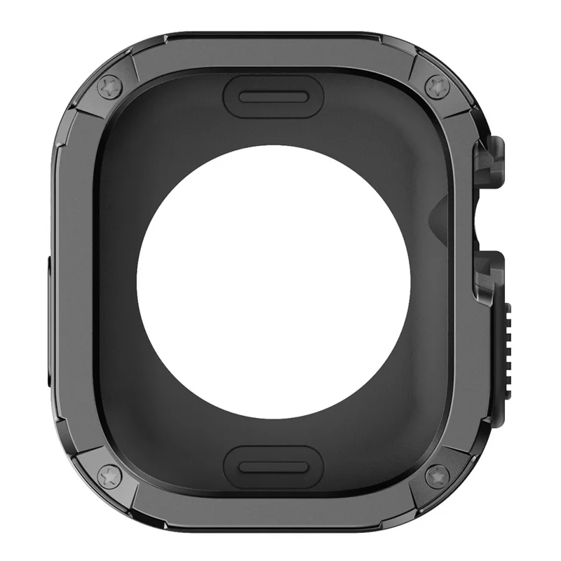 Voor Apple Watch Ultra 3 / Ultra 2 / Ultra 49mm Horlogehoes PC+TPU Krasbestendige Beschermlaag - Zwart