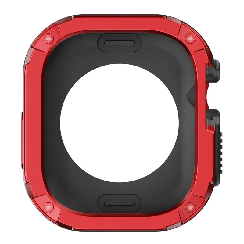 For Apple Watch Ultra 3 / Ultra 2 / Ultra 49mm Watch Case PC+TPU Anti-Scratch Protective Cover - Red