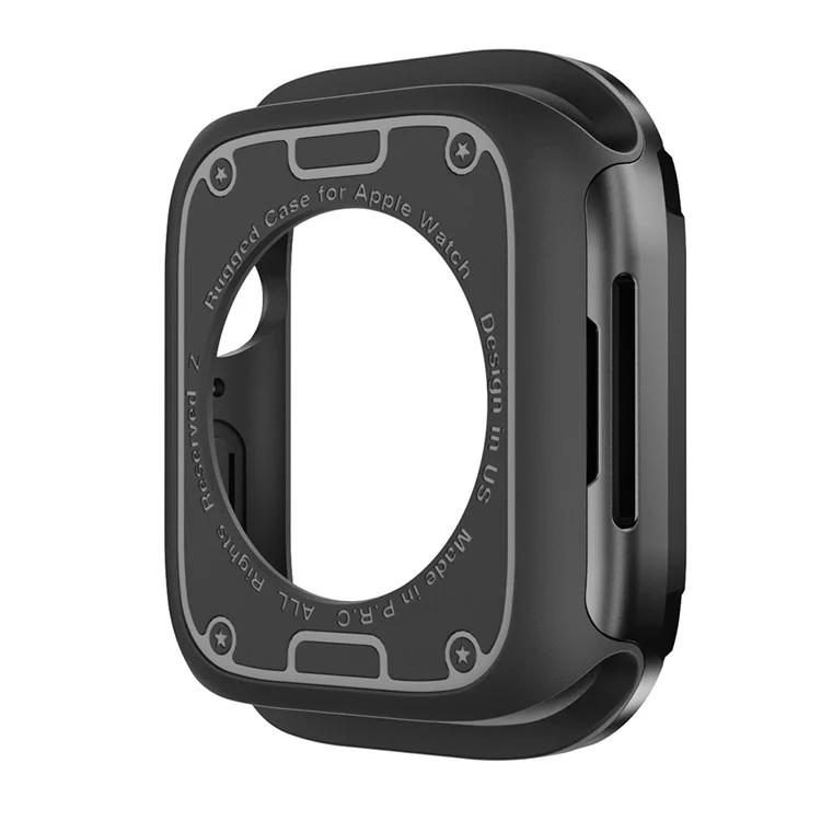 Per Apple Watch Series 6 5 4 SE SE (2022) 44mm / 9 / 8 / 7 45mm Watch Case TPU+PC Anti-drop Cover - Nero