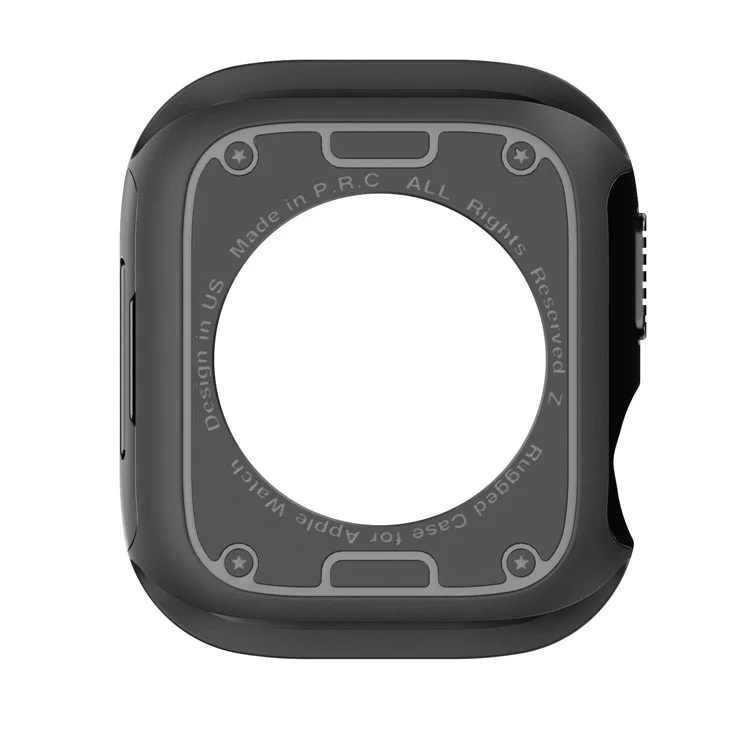 Per Apple Watch Series 6 5 4 SE SE (2022) 44mm / 9 / 8 / 7 45mm Watch Case TPU+PC Anti-drop Cover - Nero