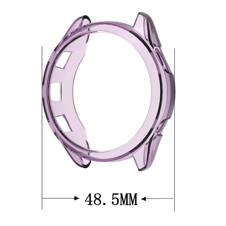 Per Garmin Forerunner 265 TPU Watch Case Anti-collision Hollow Protective Frame - Arancione Trasparente