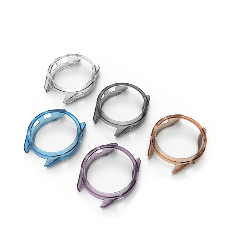 Per Garmin Forerunner 265 TPU Watch Case Anti-collision Hollow Protective Frame - Arancione Trasparente