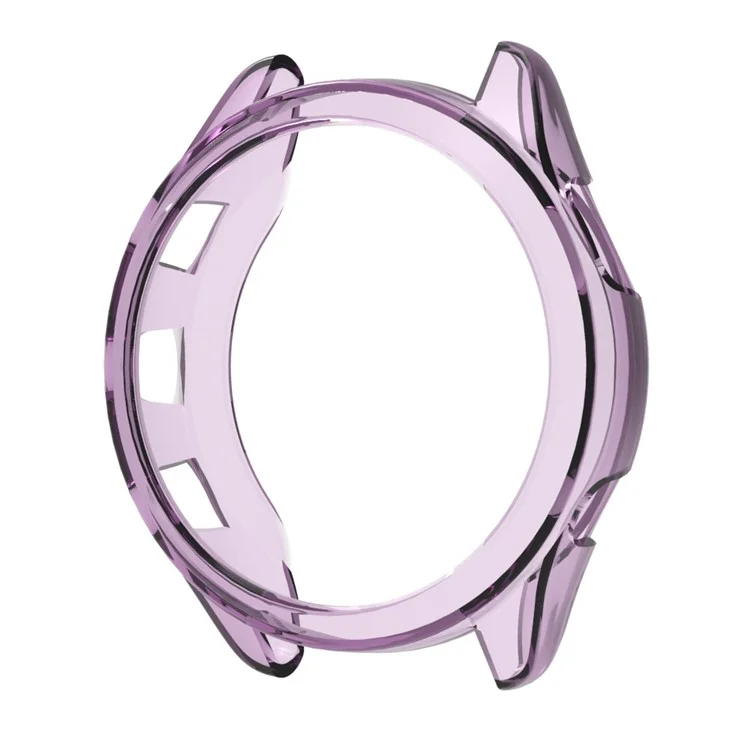 Pour Garmin Forerunner 965 Cadre de protection creux Anti-collision en TPU - Transparent Violet