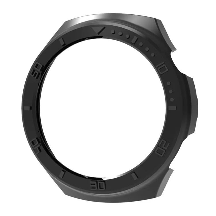 Pour Huawei Watch 4 Pro Anti-scratch PC Watch Case Hollow Protective Frame with Scale - Noir
