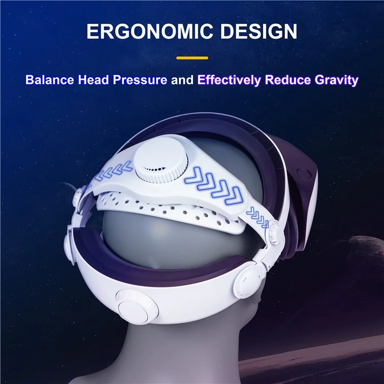 DEVASO Adjustable Head Strap for PS VR2 VR Headset Replacement Headband