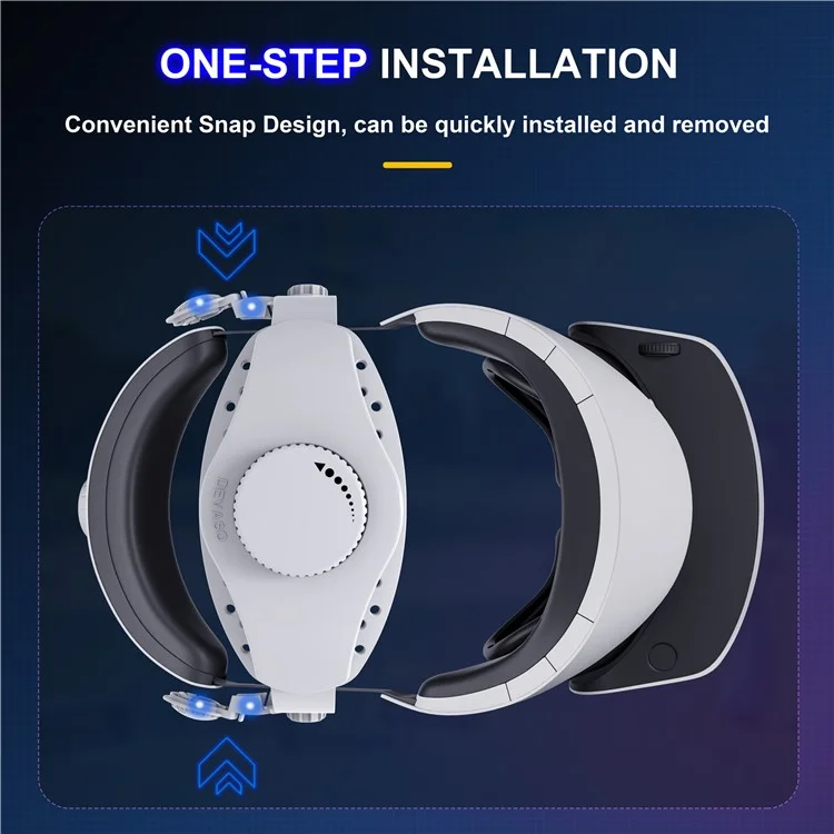 DEVASO Adjustable Head Strap for PS VR2 VR Headset Replacement Headband