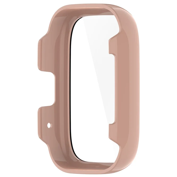 Per Xiaomi Redmi Watch 3 Lite / Watch 3 Active Custodia PC complessiva con pellicola in vetro temperato Ultra-Sottile Custodia di protezione per orologio - Cherry Pink