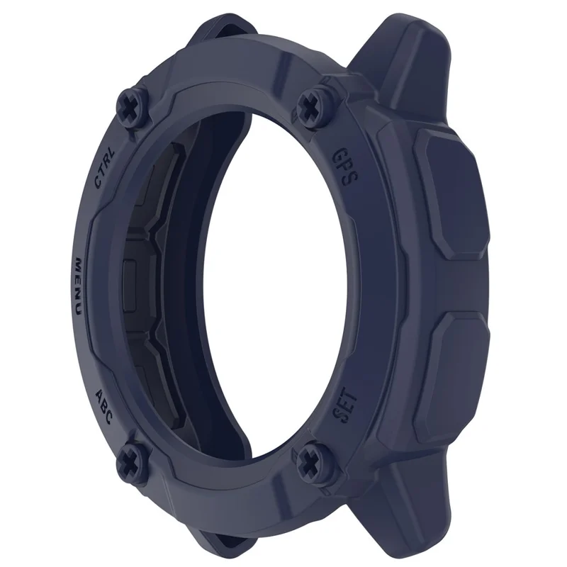 Anti-Fall TPU Hollow Cover for Garmin Instinct 2X Quick Release Sports Watch Case Cover - Midnight Blue