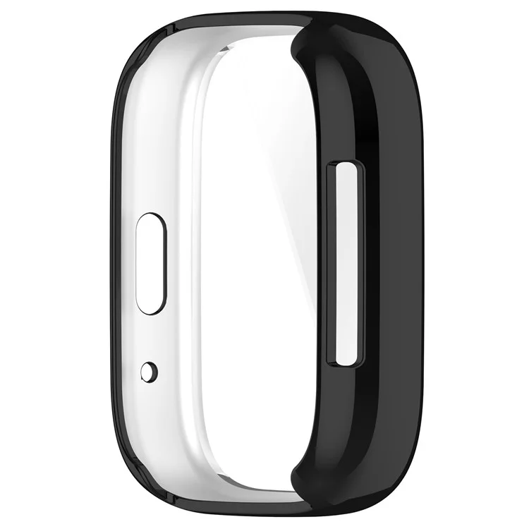Для Xiaomi Redmi Watch 3 Lite / Watch 3 Active Electroplated TPU Watch Case Scratch Proof Full Coverage Cover - Черный