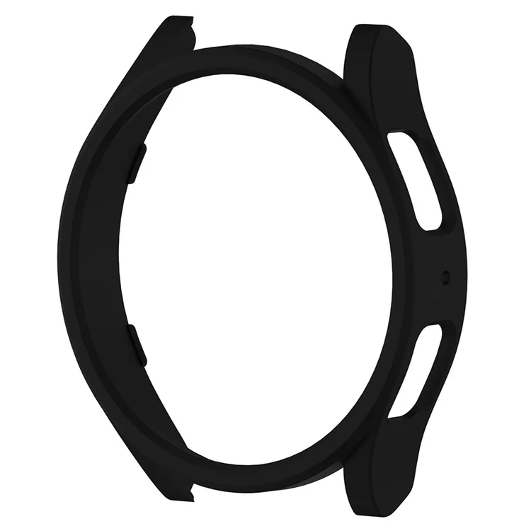 Para Samsung Galaxy Watch6 44mm Hard PC Frame Ultra-Thin Rubberized Watch Case Cover - Preto