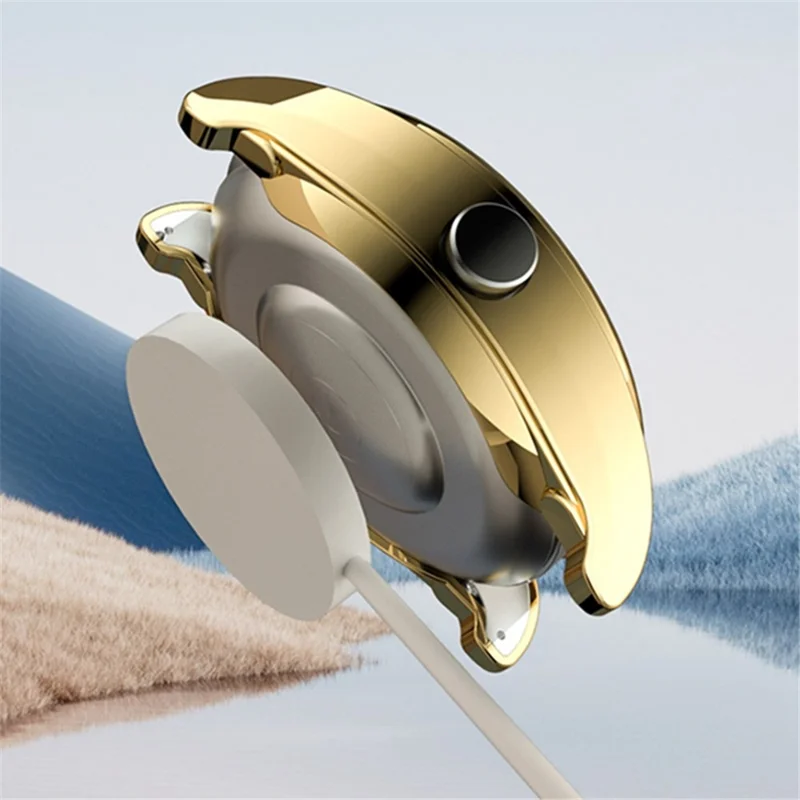 For Huawei Watch Buds Electroplating TPU Watch Frame Smartwatch Protective Case Edge Cover - Midnight Blue