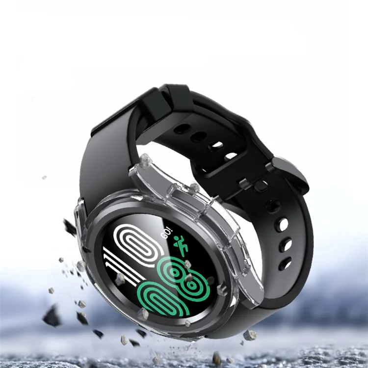 Для Samsung Galaxy Watch6 40мм Anti-collision PC Hollow Protective Frame Matte Watch Case - Черный