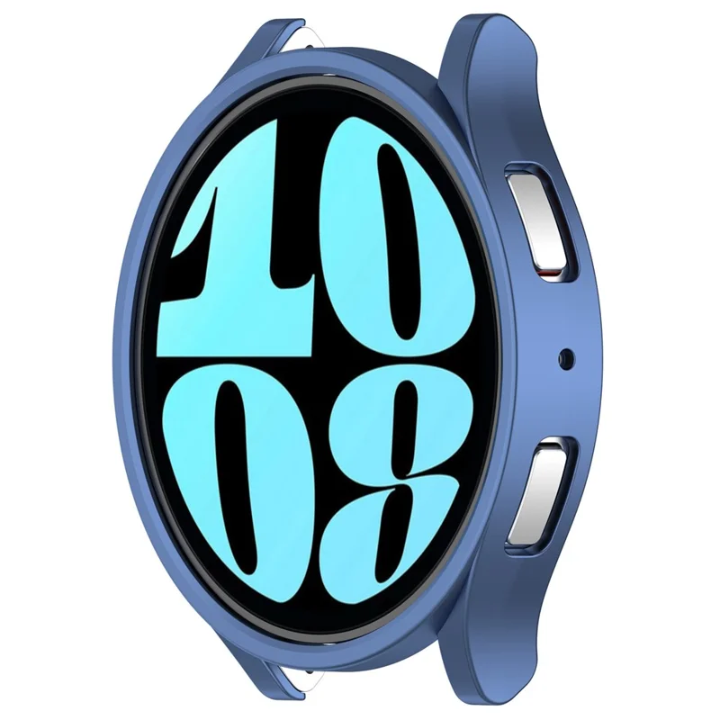 For Samsung Galaxy Watch6 44mm Protective Case Hollowed-out Hard PC Anti-Scratch Cover - Blue