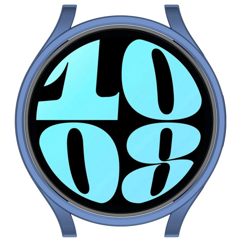 For Samsung Galaxy Watch6 44mm Protective Case Hollowed-out Hard PC Anti-Scratch Cover - Blue