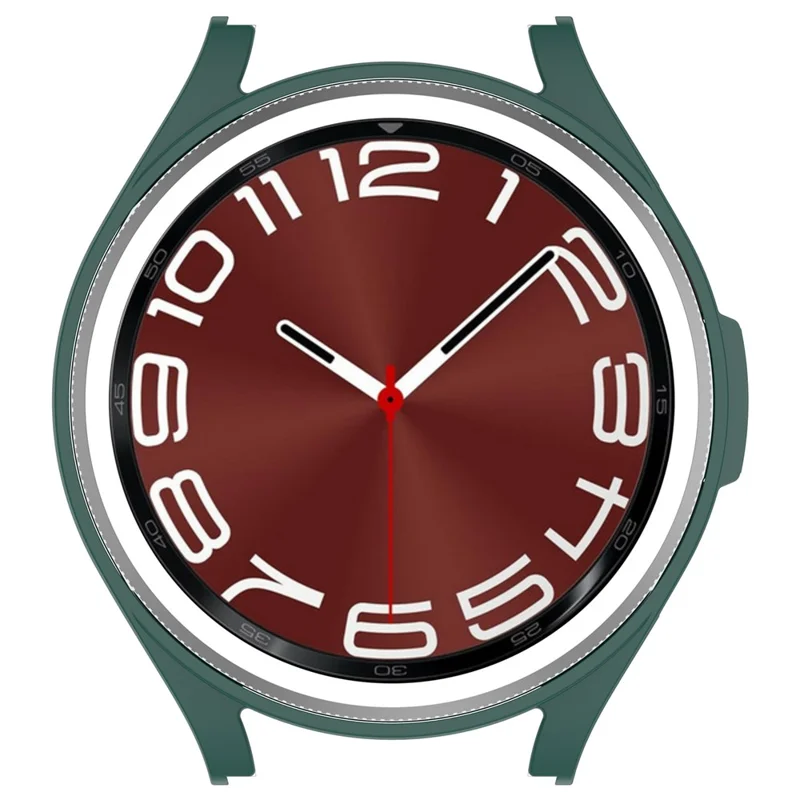For Samsung Galaxy Watch6 Classic 47mm Protective Case Anti-Scratch Hollowed-out Hard PC Cover - Green