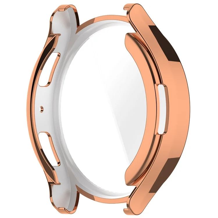 Para Samsung Galaxy Watch6 40mm Electroplating Watch Protector Full Coverage TPU Watch Case - Rose Gold