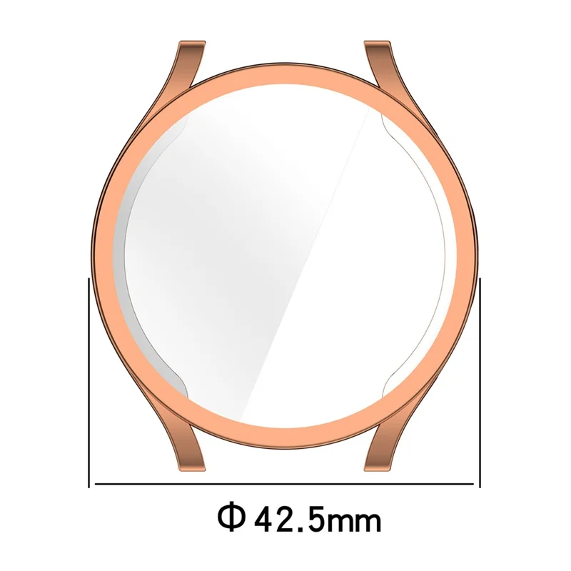 For Samsung Galaxy Watch6 40mm Elektropladeret Beskytter med Fuld Dækning TPU Urbeskytter - Pink