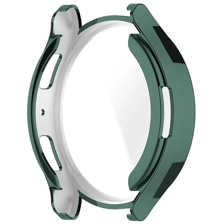 Für Samsung Galaxy Watch6 40mm Elektrovergoldeter Uhrenprojektor Vollständige Abdeckung TPU Uhrengehäuse - Grün