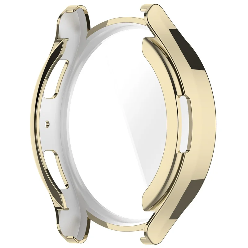 For Samsung Galaxy Watch6 40mm Electroplating Watch Protector Full Coverage TPU Watch Case - Gold