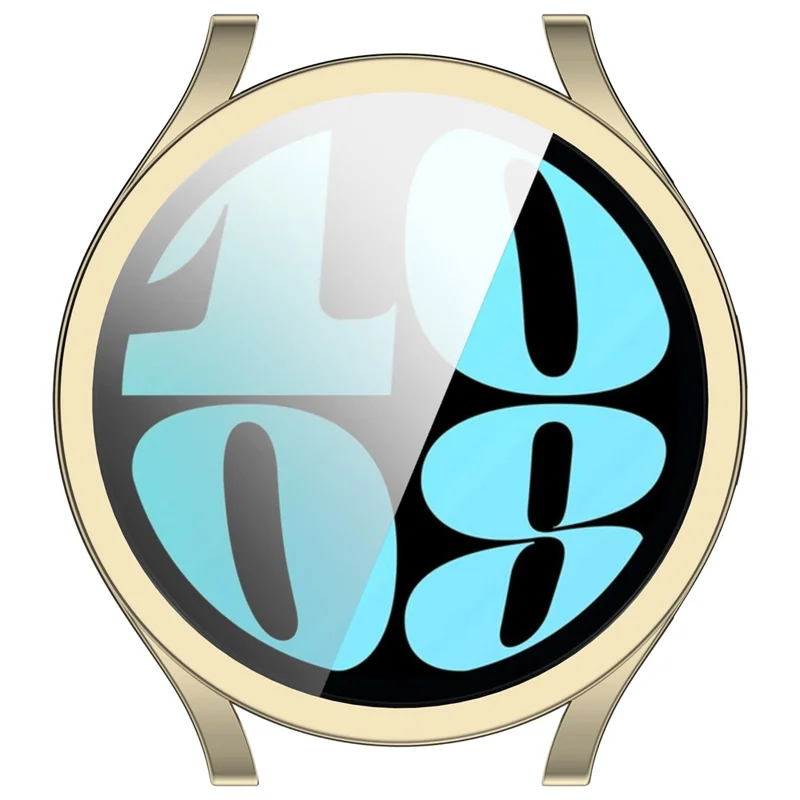 For Samsung Galaxy Watch6 40mm Electroplating Watch Protector Full Coverage TPU Watch Case - Gold