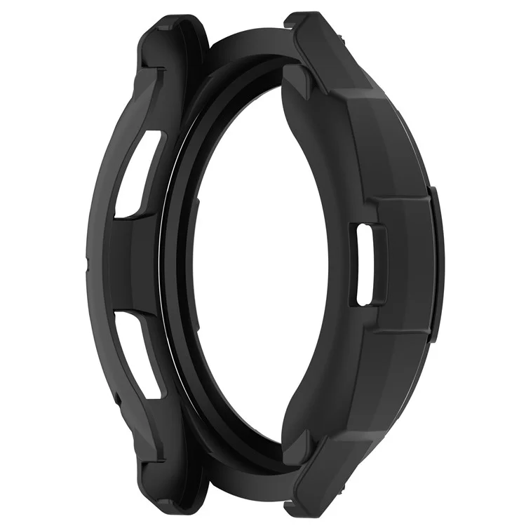 Pour Samsung Galaxy Watch6 Classic 43mm Soft TPU Coque de protection antichoc avec anneau de lunette - Noir