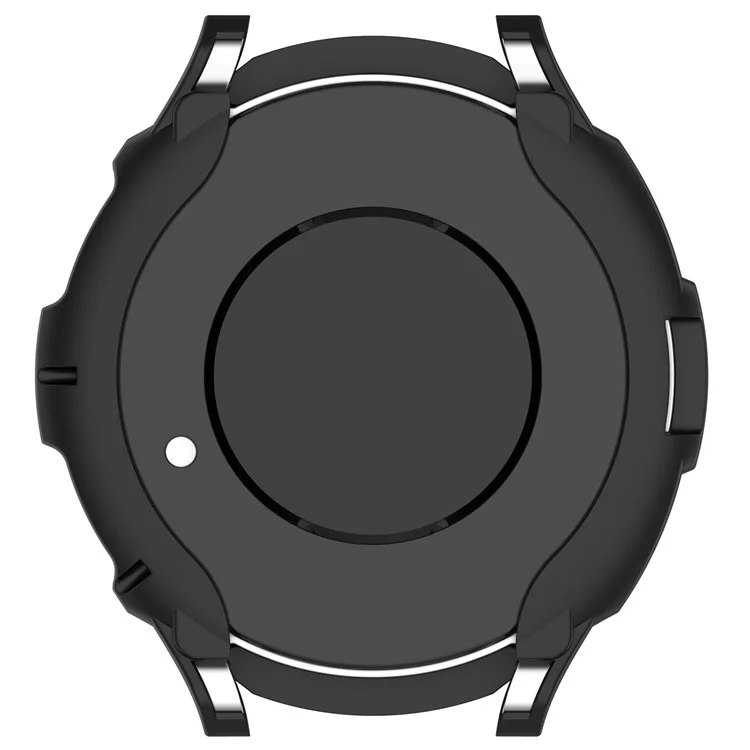 Pour Samsung Galaxy Watch6 Classic 43mm Soft TPU Coque de protection antichoc avec anneau de lunette - Noir