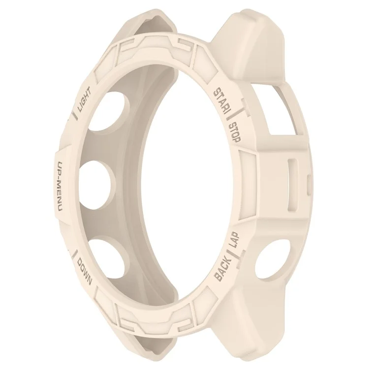 Para Garmin epix Pro (Gen 2) 42mm / Fenix 7S Pro / 7S Capa Protetora Semi-Embrulhada Suave TPU Hollow Watch - Starlight