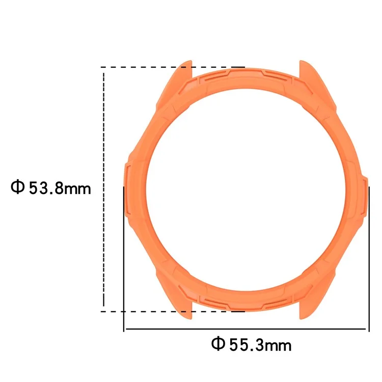 TPU-Uhrgehäuse für Garmin epix Pro 51mm / (Gen 2) 51mm / Fenix 7X Pro / 7X, halb umwickelte Hohlabdeckung - Orange