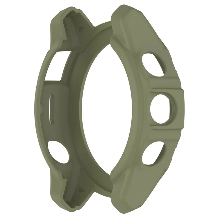 TPU Watch Case for Garmin epix Pro 51mm / (Gen 2) 51mm / Fenix 7X Pro / 7X , Half Wrapped Hollow Cover - Jungle Green