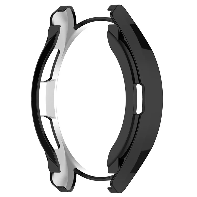 Para Samsung Galaxy Watch6 Classic 43mm TPU Watch Case Electroplated Hollow Protective Frame - Preto