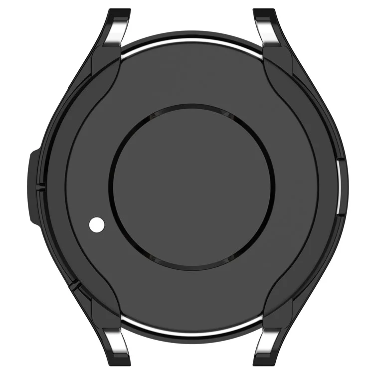 Para Samsung Galaxy Watch6 Classic 43mm TPU Watch Case Electroplated Hollow Protective Frame - Preto